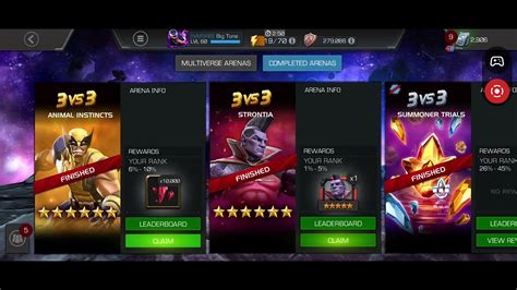 mcoc arena results.